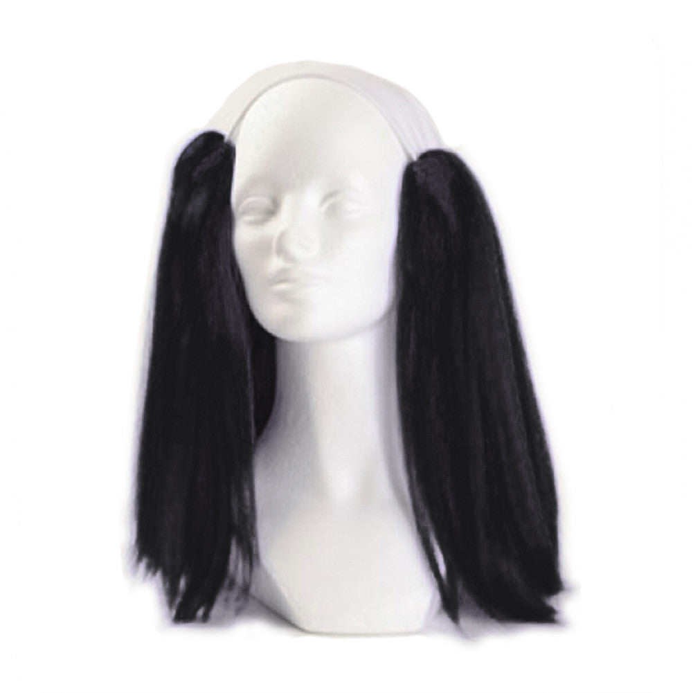 Alicia Bald Straight Clown Wig - Black