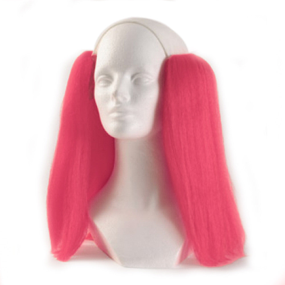 Alicia Bald Straight Clown Wig - Pink: