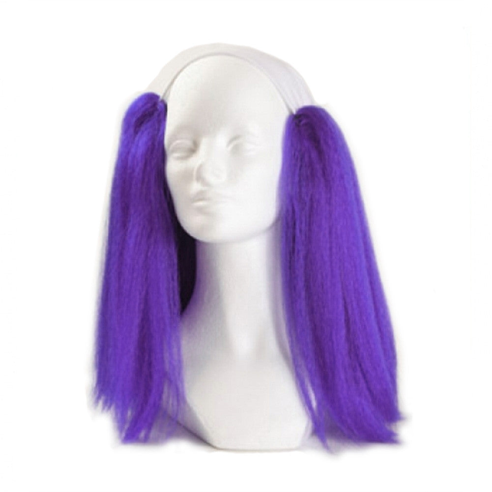 Alicia Bald Straight Clown Wig - Purple
