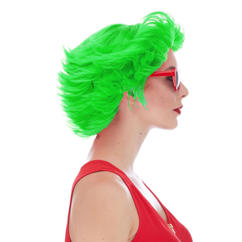 West Bay Fun Flip Clown Wig  - Green