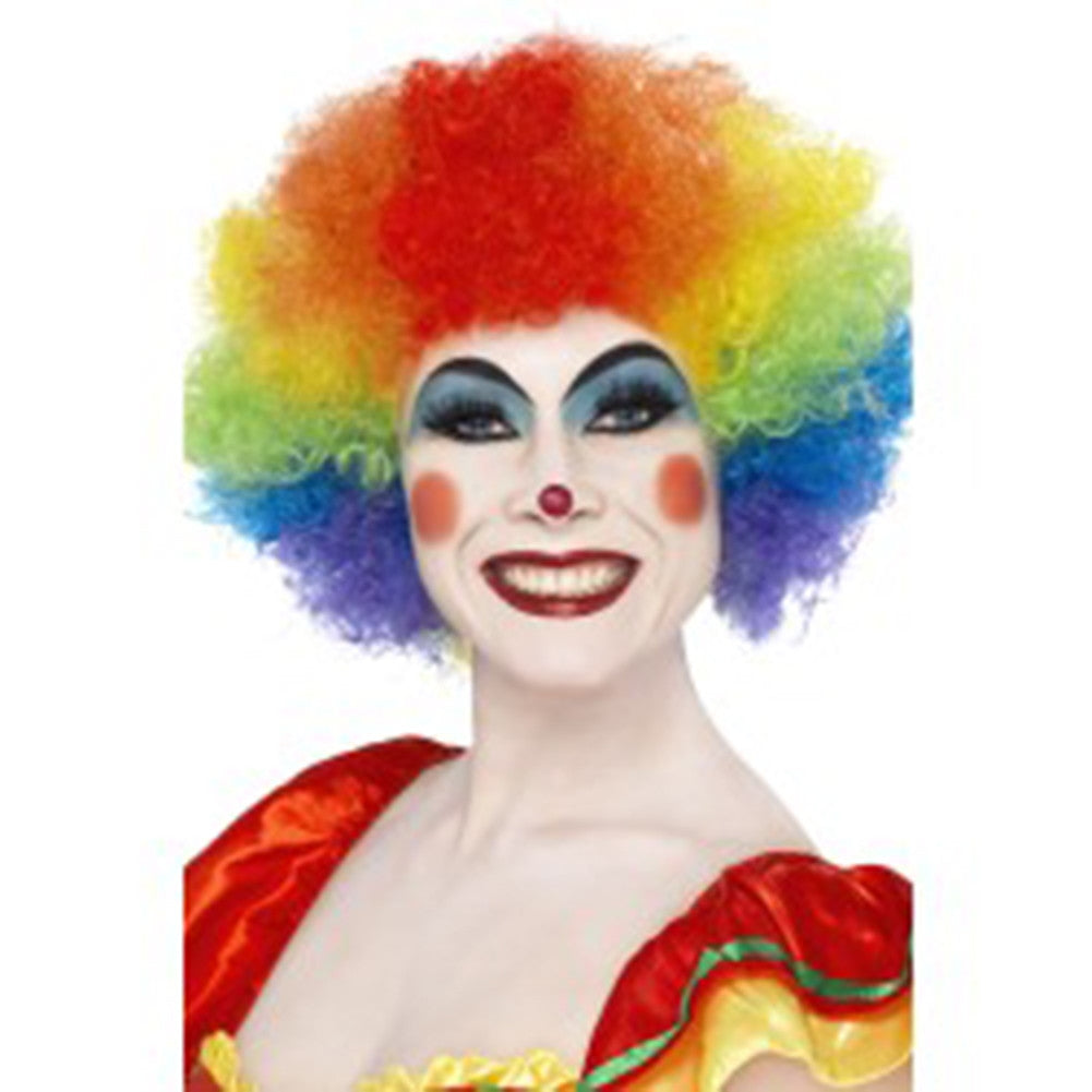 Crazy Curly Clown Wig - Rainbow