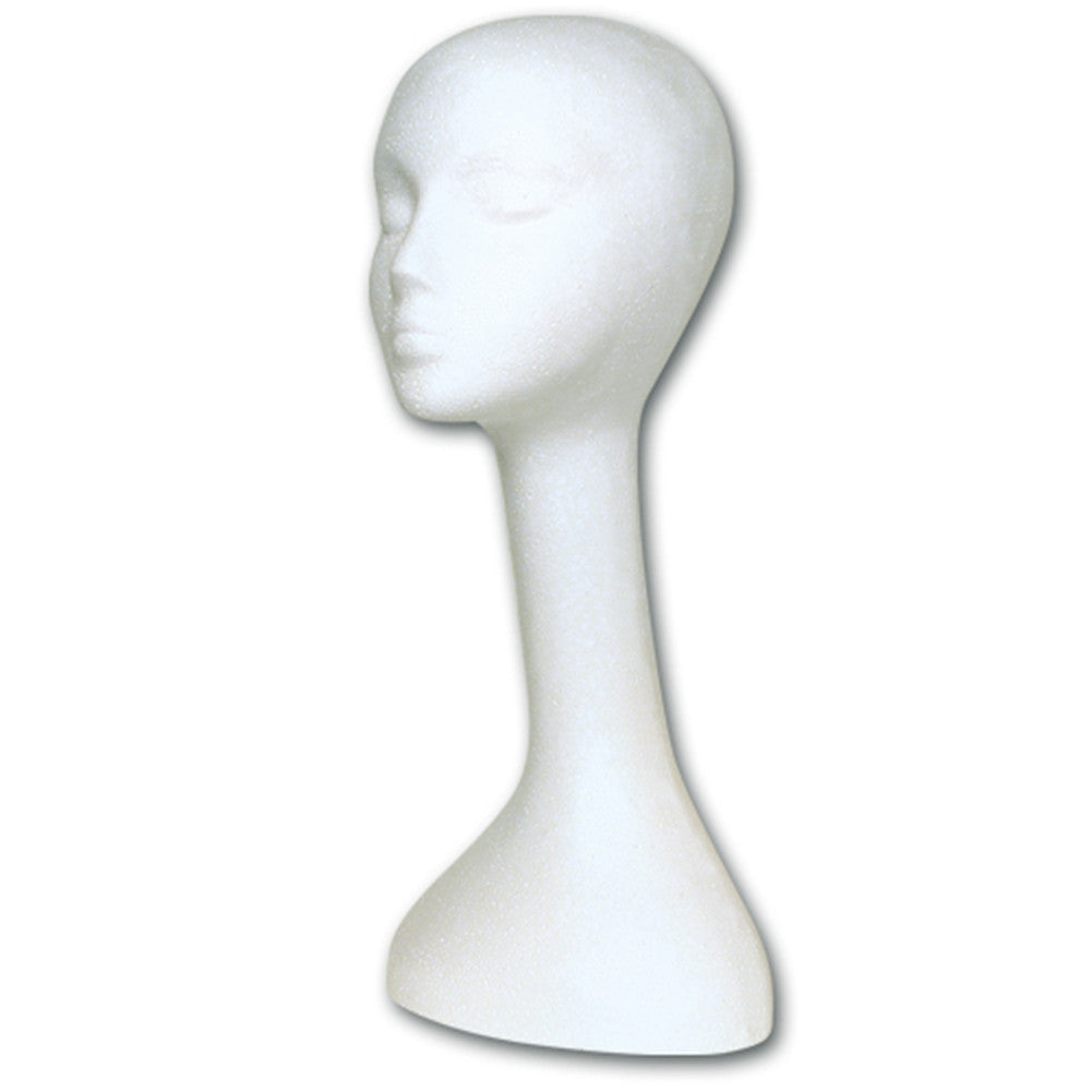 Styrofoam Head - Long Wig (20" High):