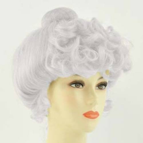 Deluxe Gibson Girl Wig - White/Light Gray